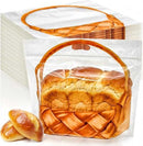 100 Pack [Clear Bread Bags] Holds 450g