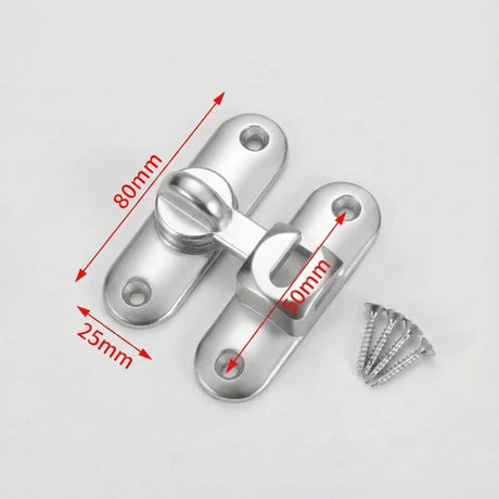 3Pcs No-Drill Door Latch Buckle with Screws