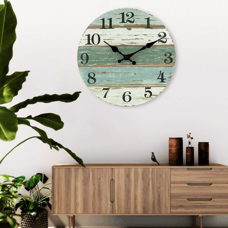 Wooden Wall Clock No.1, 10 Inch