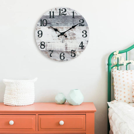 Wooden Wall Clock No.24, 10 Inch