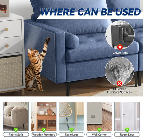 PVC Anti-Scratch Protective Film Self-Adhesive Cut-to-Size Pet Furniture Guard