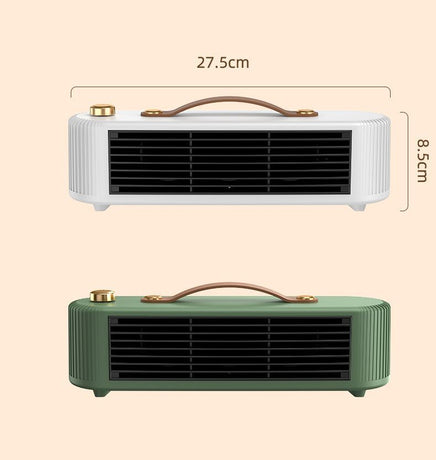 Green Desktop Space Heater for Home, Fast Heating Room Warmer for Bedroom, Whole-Room Heater Suitable for Home, Office, or Workplace