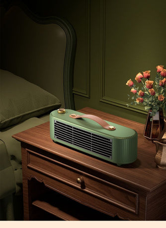 Green Desktop Space Heater for Home, Fast Heating Room Warmer for Bedroom, Whole-Room Heater Suitable for Home, Office, or Workplace