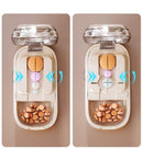 2pcs Cream White Pill Box with 1/2 & 1/4 Pill Cutter