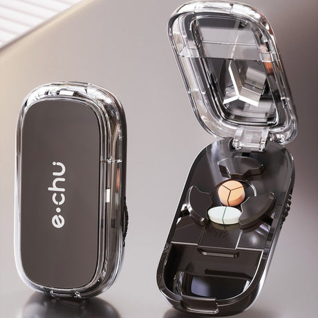 2pcs Starry Black Pill Cutter (1/2 & 1/3 Cutting)