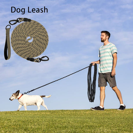 Dog Retractable Leash - Khaki, 1.0×10m