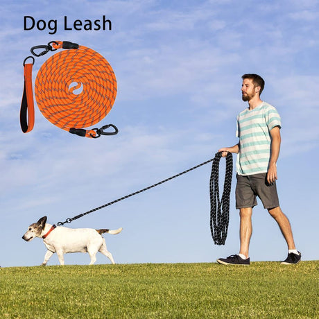 Dog Retractable Leash - Orange, 1.0×15m