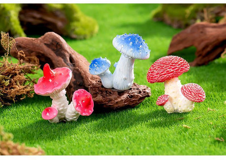 10pcs Artificial Mushroom Ornament-Type 3