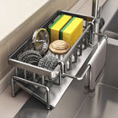 Low Profile Tilted Dish Drying Rack Cream White