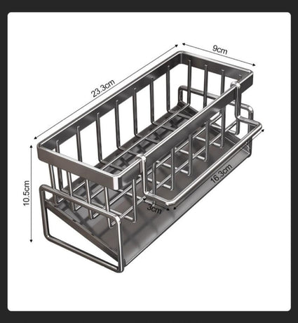 Low Profile Tilted Dish Drying Rack Cream White