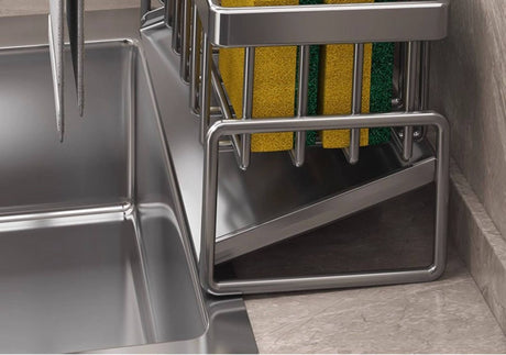 Tall Tilted Dish Drying Rack Black