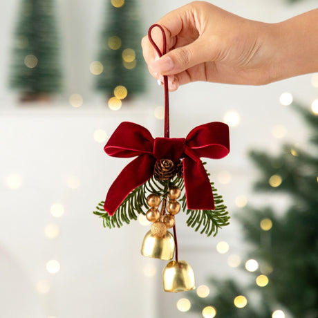 D2 Pinecone Double Bells Red 2 Pack