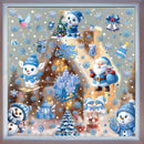 8 Styles Christmas Window Stickers Pack