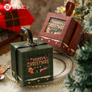2pcs Side Handle Round Christmas Box - Green