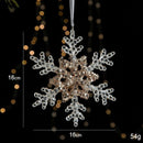 2pcs Snowflake C Christmas Ornament Props