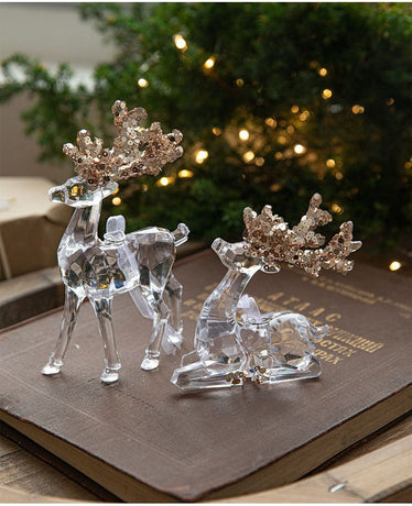 2pcs Snowflake C Christmas Ornament Props