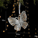 2pcs Butterfly Christmas Ornament Props