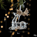 2pcs Sitting Reindeer Christmas Ornament Props