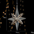 2pcs Burst Star Christmas Ornament Props