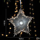 2pcs Five-pointed Star Christmas Ornament Props