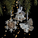 2pcs 3D Five-pointed Star Christmas Ornament Props