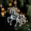 2pcs Unicorn C Christmas Ornament Props