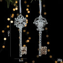 2pcs Key Christmas Ornament Props
