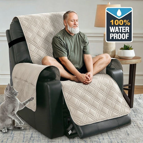 Electric Recliner Sofa Cover - Grey