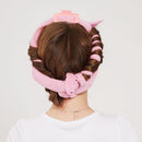 Pink No Heat Sleep Hair Curler 9Pcs Gift Set