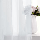 Pink Light Transparent Window Sheers, 2 Pieces, Multiple Sizes Available
