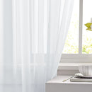 Mandy Orange Light Transparent Window Sheers, 2 Pieces, Multiple Sizes Available