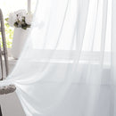 Mandy Orange Light Transparent Window Sheers, 2 Pieces, Multiple Sizes Available