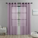 light purple Light Transparent Window Sheers, 2 Pieces, Multiple Sizes Available