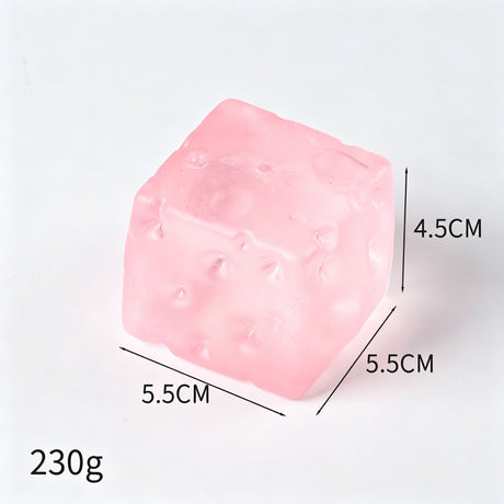 Pink Cheese Squishy 5.5cm
