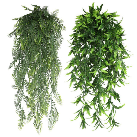 5-Fork Fish Tail Leaf Hanging Vine 3 pieces