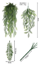 5-Fork Pine Needle Wall Hanging Vine 2 pieces