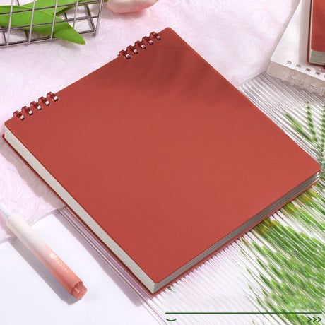 Grid Notebook Wine Red 60 Sheets/120 Pages