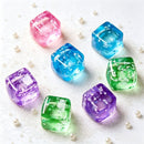 Snowflake Ice Cube Squishy Toy Pink