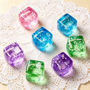 Snowflake Ice Cube Squishy Toy Purple
