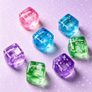 Green Glitter Snowflake Ice Cube Squishy Toy