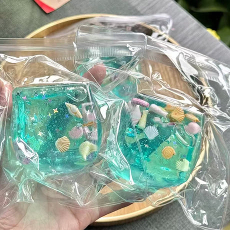 Ocean Themed Ice Cube Squishy Toy