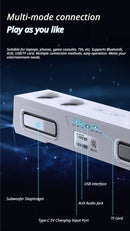 Colorful Interstellar X9 PC Desktop Speaker with Heavy Bass, Bluetooth Esports Gaming Audio System in Jade White - Ultimate Edition [Cool Lighting Effects & Professional 6-Driver Speakers]