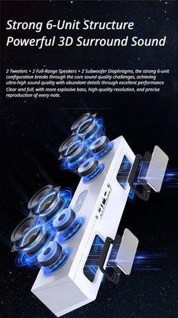 Colorful Interstellar X9 PC Desktop Speaker with Heavy Bass, Bluetooth Esports Gaming Audio System in Phantom Black - Premium Edition [Cool Lighting Effects & Powerful Deep Bass]