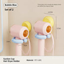 2pcs Hair Dryer Holder - Bubble Blue