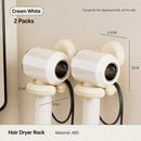 2pcs Hair Dryer Holder - Cream White