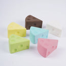 7.5cm White Triangle Cheese Squishy Toy