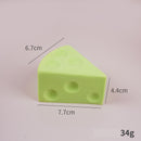 7.5cm Green Triangle Cheese Squishy Toy
