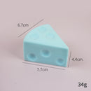7.5cm Blue Triangle Cheese Squishy Toy