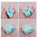 7.5cm Blue Triangle Cheese Squishy Toy