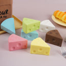 7.5cm Pink Triangle Cheese Squishy Toy
